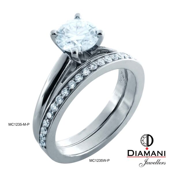 0.90ct Round Solitaire Moissanite - LAB Grown Engagement Ring in Platinum | DIAMANI Jewellers - Image 3