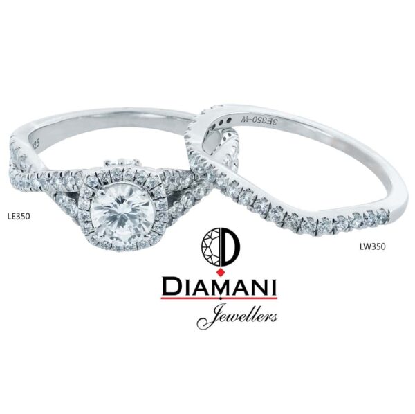 .25ctw. Contour Diamond Wedding Band - Loving Embrace | LW350 - Image 2