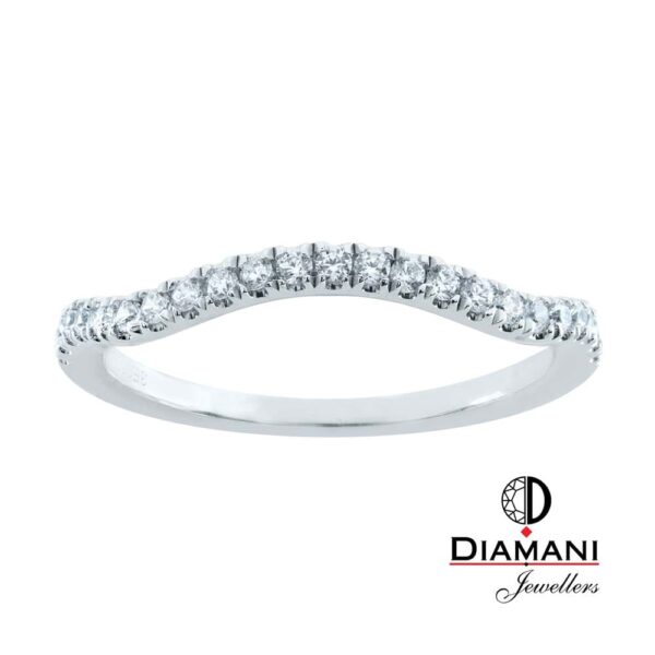 .25ctw. Contour Diamond Wedding Band - Loving Embrace | LW350