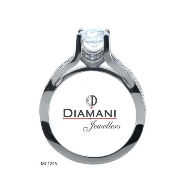 1.21ctw. Round cut Solitaire, Accented Diamond Ring in Gold | DIAMANI Jewellers - Image 4