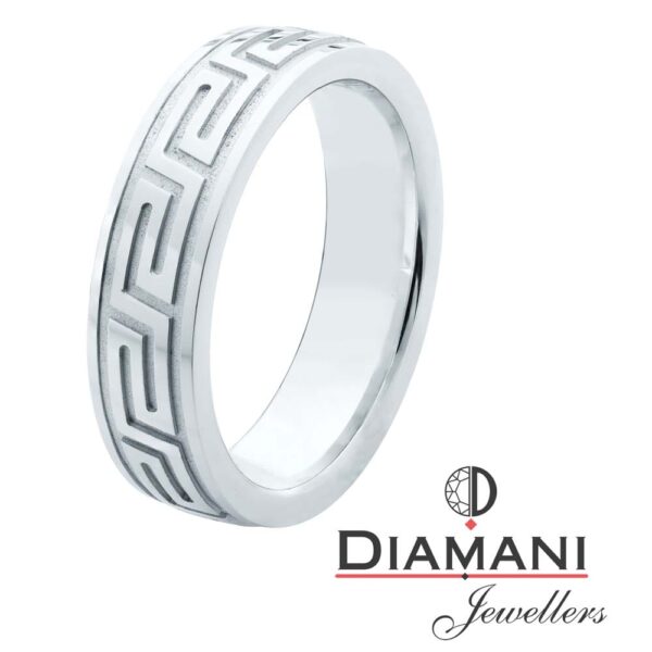 Men's Gold Pattern Wedding Band | DIAMANI Jewellers