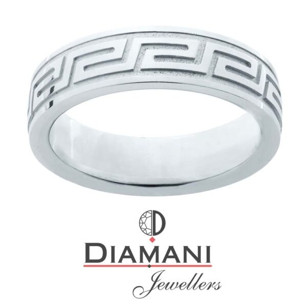 Men's Gold Pattern Wedding Band | DIAMANI Jewellers - Image 2