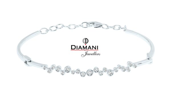 0.25ctw round brilliant cut Diamond bracelet in 18KW Gold | DIAMANI Jewellers