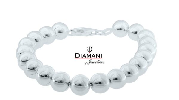 6.0 mm Sterling Silver round Bead Bracelet | DIAMANI Jewellers