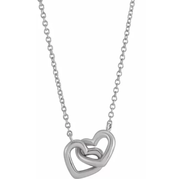 14KW Gold Interlocking Hearts 18" Necklace | DIAMANI Jewellers