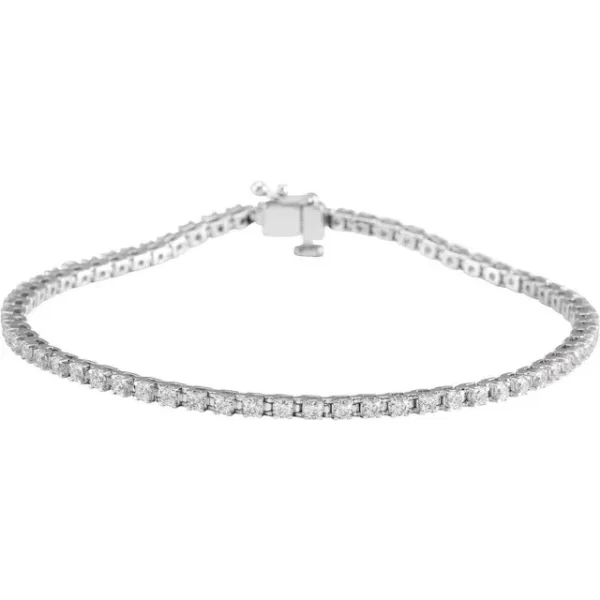 14K White 2 CTW Lab-Grown Diamond Line 7 1/4" Bracelet | DIAMANI Jewellers