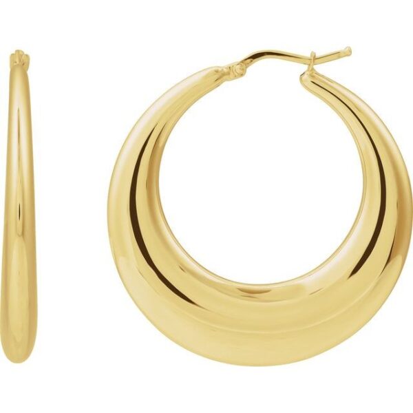 1_ 14K Yellow 37.2 mm Hoop Earrings