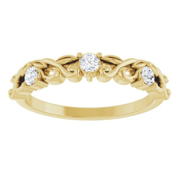 3_ 14K Yellow 1/5 CTW Natural Diamond Anniversary Band