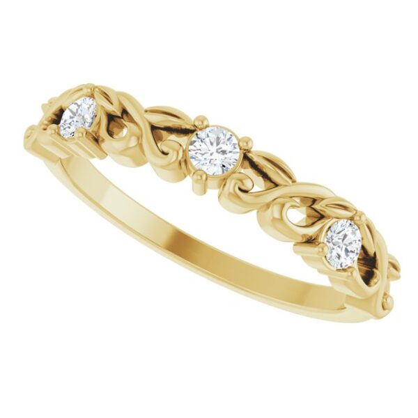 5_ 14K Yellow 1/5 CTW Natural Diamond Anniversary Band