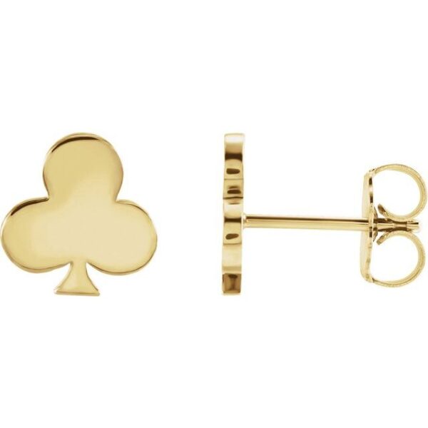 1_ 14K Yellow Club Earrings