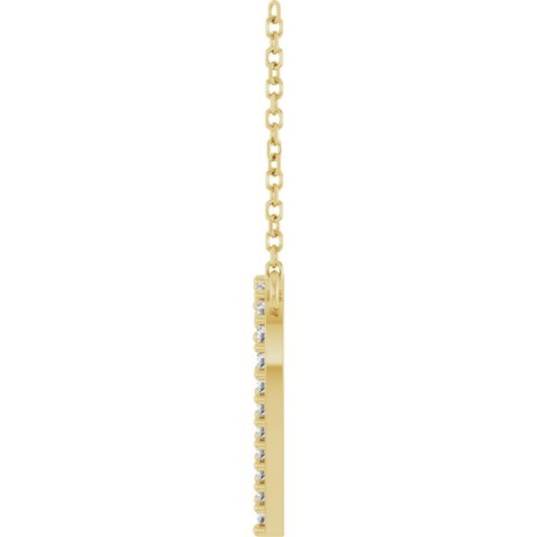 3_ 14K Yellow 1/6 CTW Natural Diamond Heart 18" Necklace