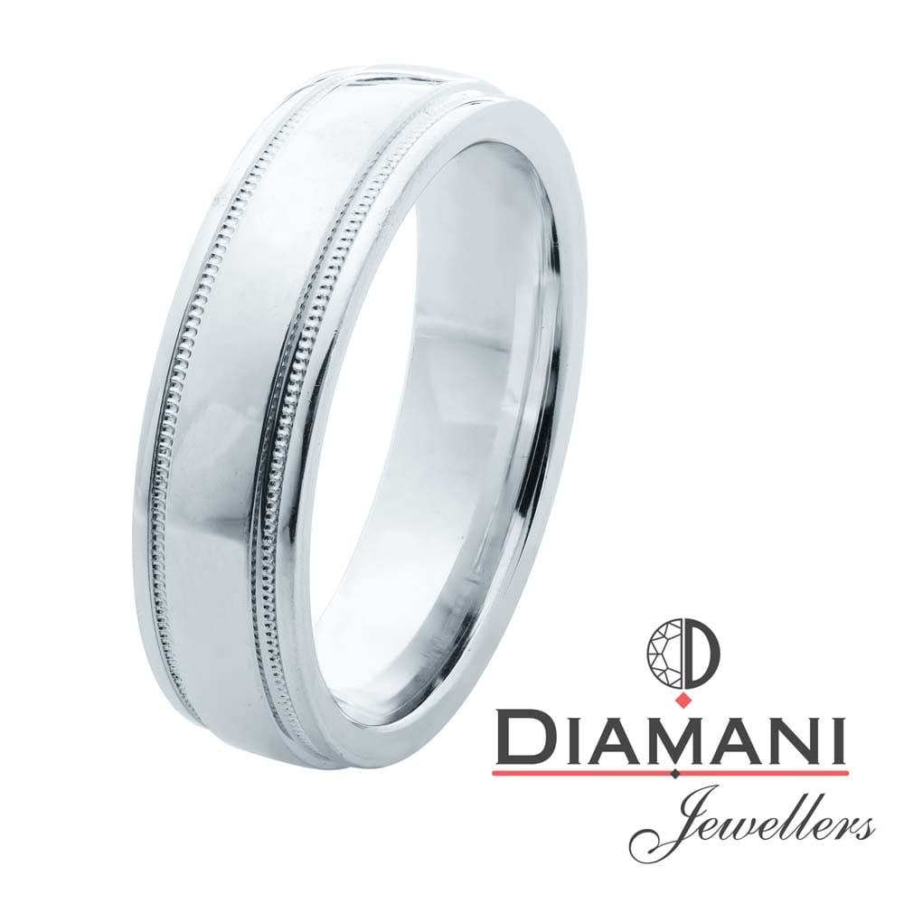 Coin Edges - Men's Wedding Band in Gold | DIAMANI Jewellers
