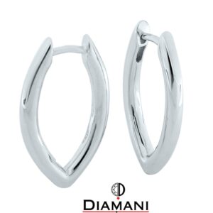 Sterling silver round tube hinged earrings | DIAMANI Jewellers
