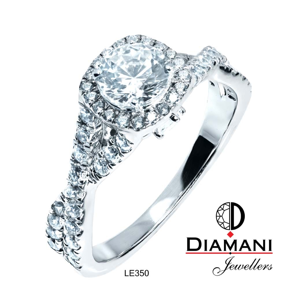 Cushion shape; Halo Style Diamond Ring | DIAMANI Jewellers