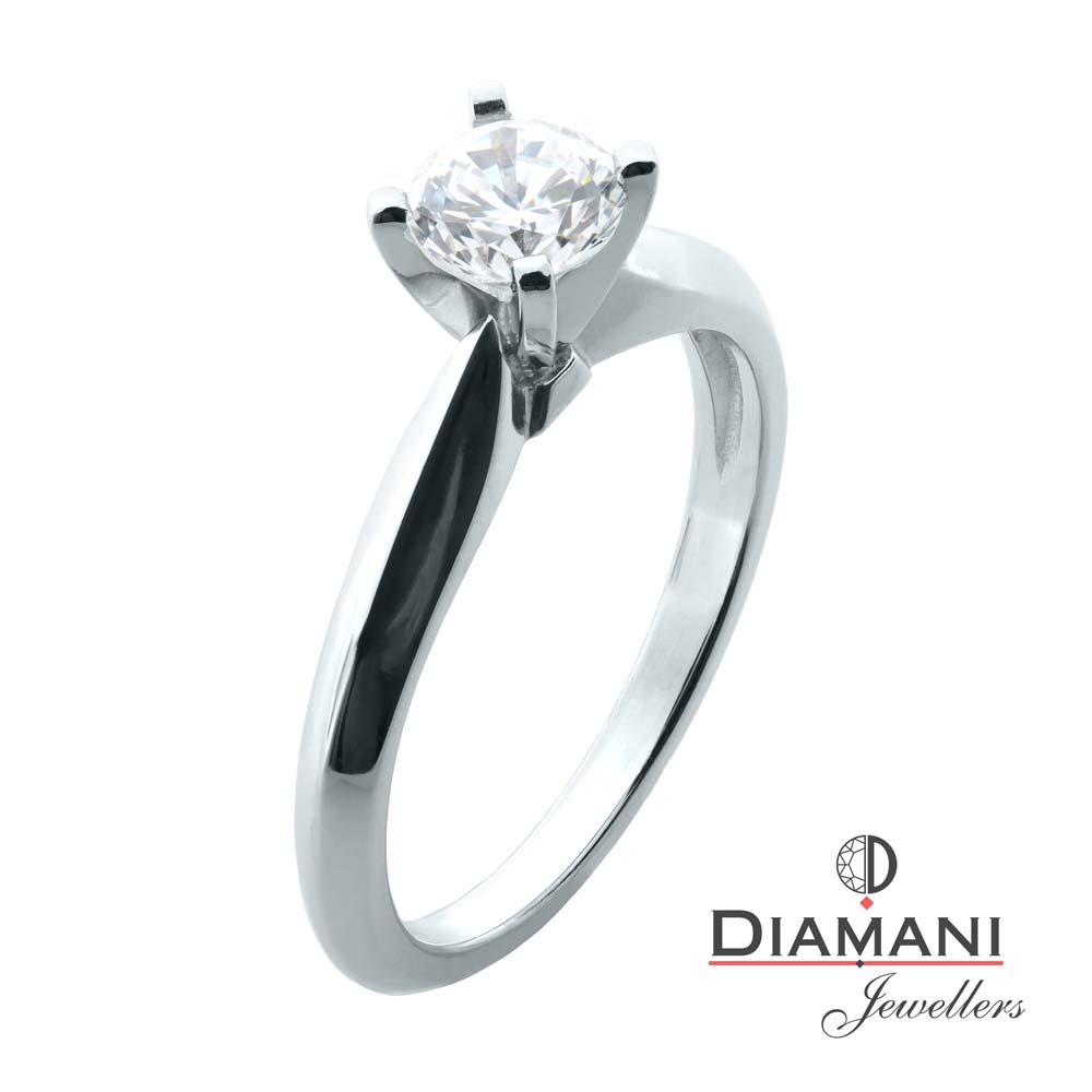 0.51ct Round CanadaMark Diamond Ring in Platinum | DIAMANI Jewellers