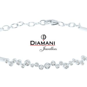 0.25ctw round brilliant cut Diamond bracelet in 18KW Gold | DIAMANI Jewellers