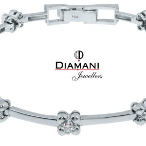 0.63ctw. Round brilliant cut Diamond Bracelet in 14KW Gold | DIAMANI Jewellers