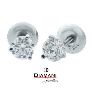 .80ctw. Round cut brilliant Stud Diamond Earrings | DIAMANI Jewellers
