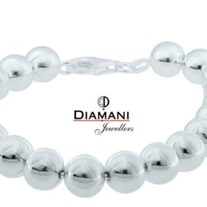6.0 mm Sterling Silver round Bead Bracelet | DIAMANI Jewellers