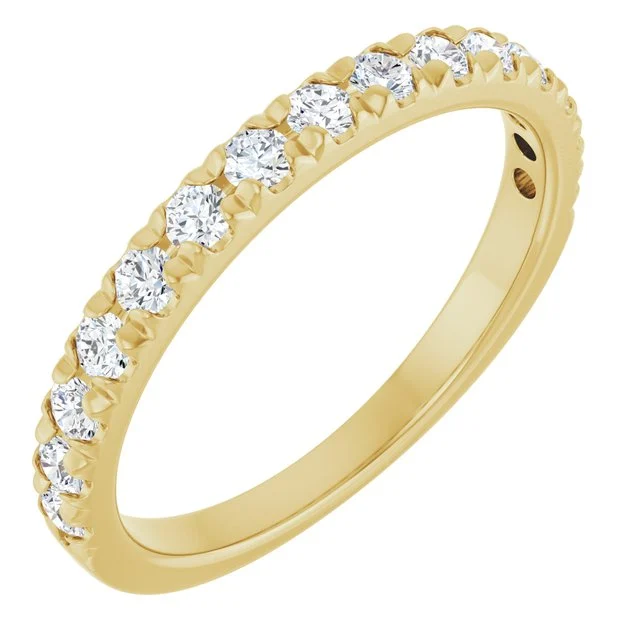 1_ 14K Yellow 1/2 CTW Lab-Grown Diamond Anniversary Band