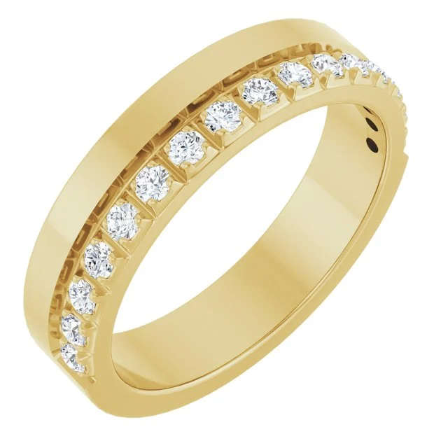 1_ 14K Yellow 1/3 CTW Natural Diamond Anniversary Band