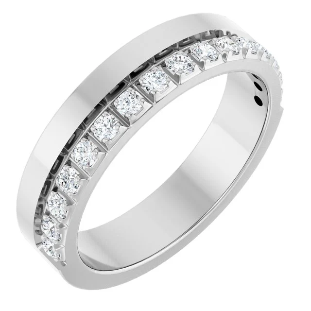 1_ 14K White 1/3 CTW Natural Diamond Anniversary Band